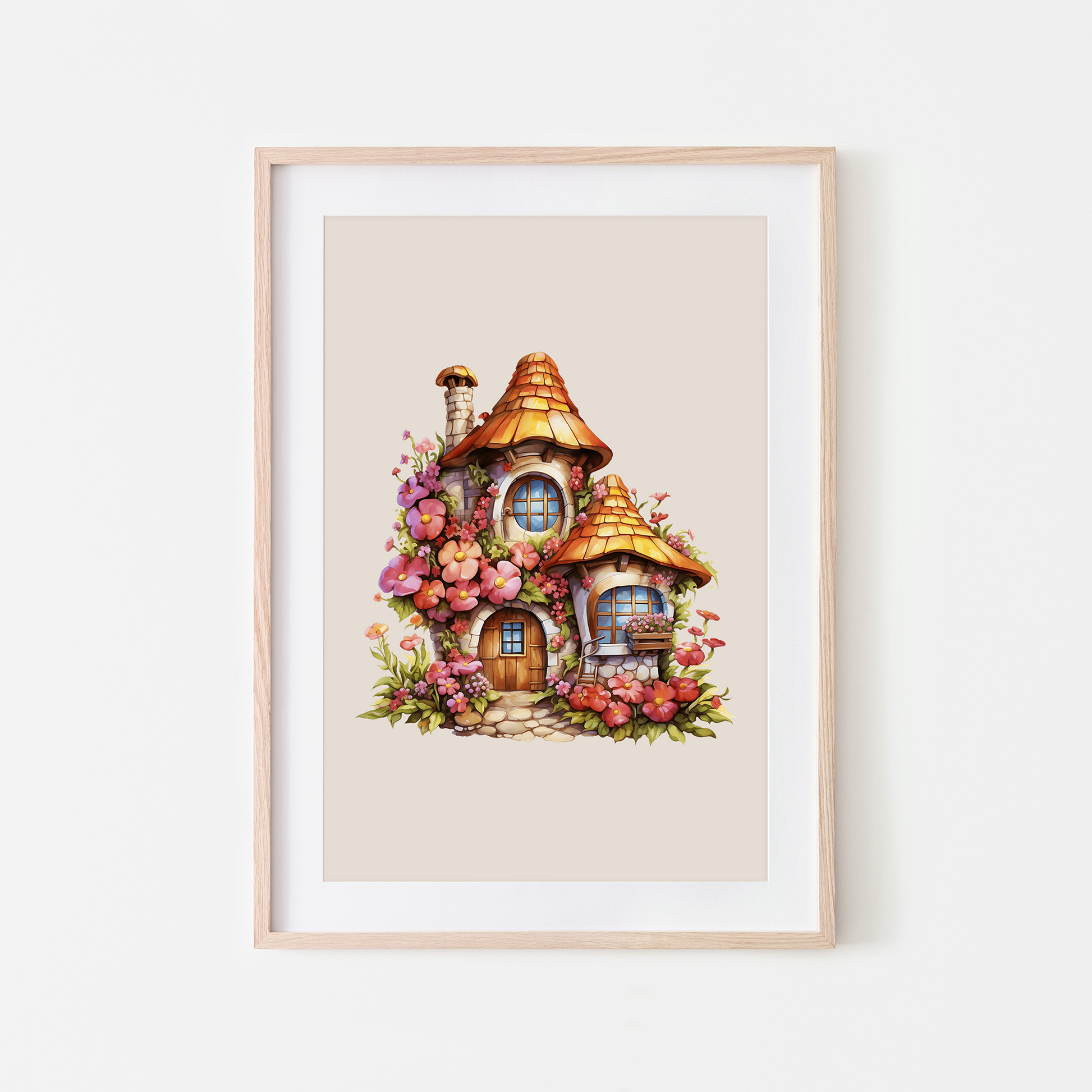 The-Acorn-Adobe-Woodland-Style-Fairy-House-in-Sand