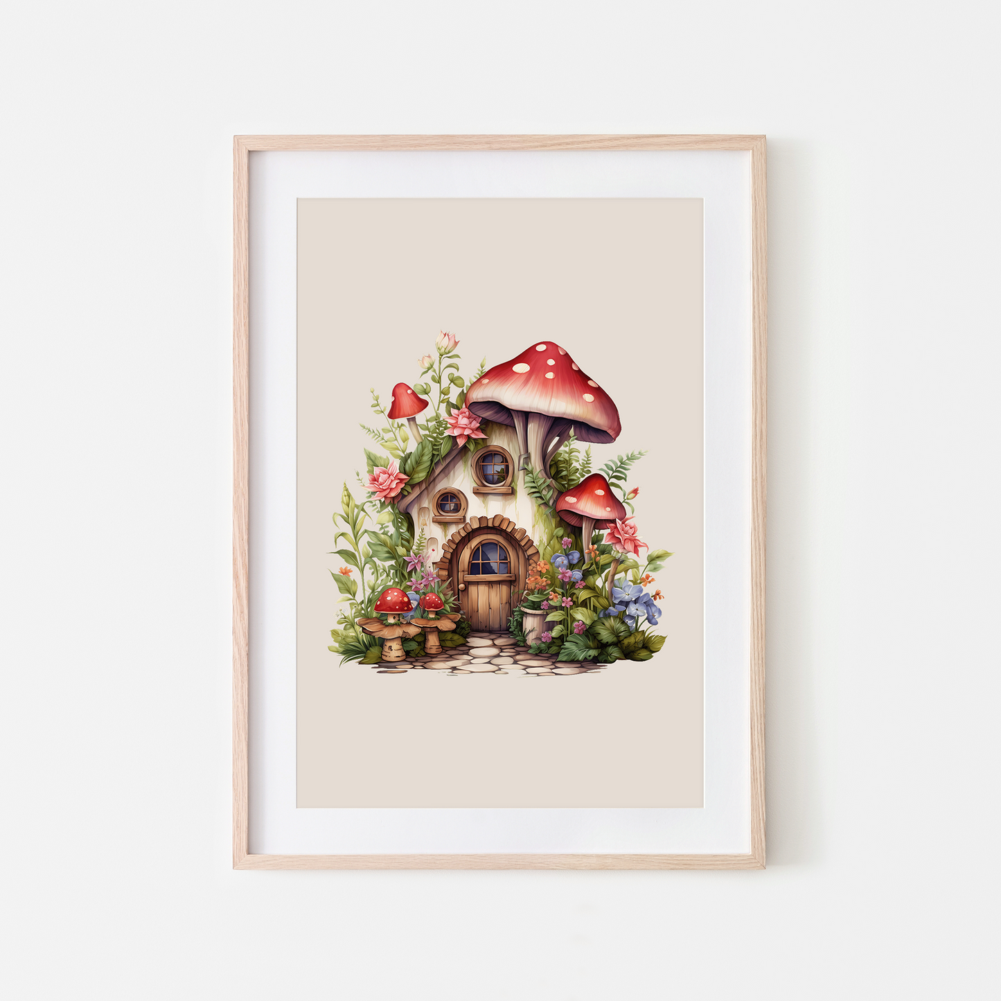 The-Mushroom-Manor-Woodland-Style-Fairy-House-in-Sand