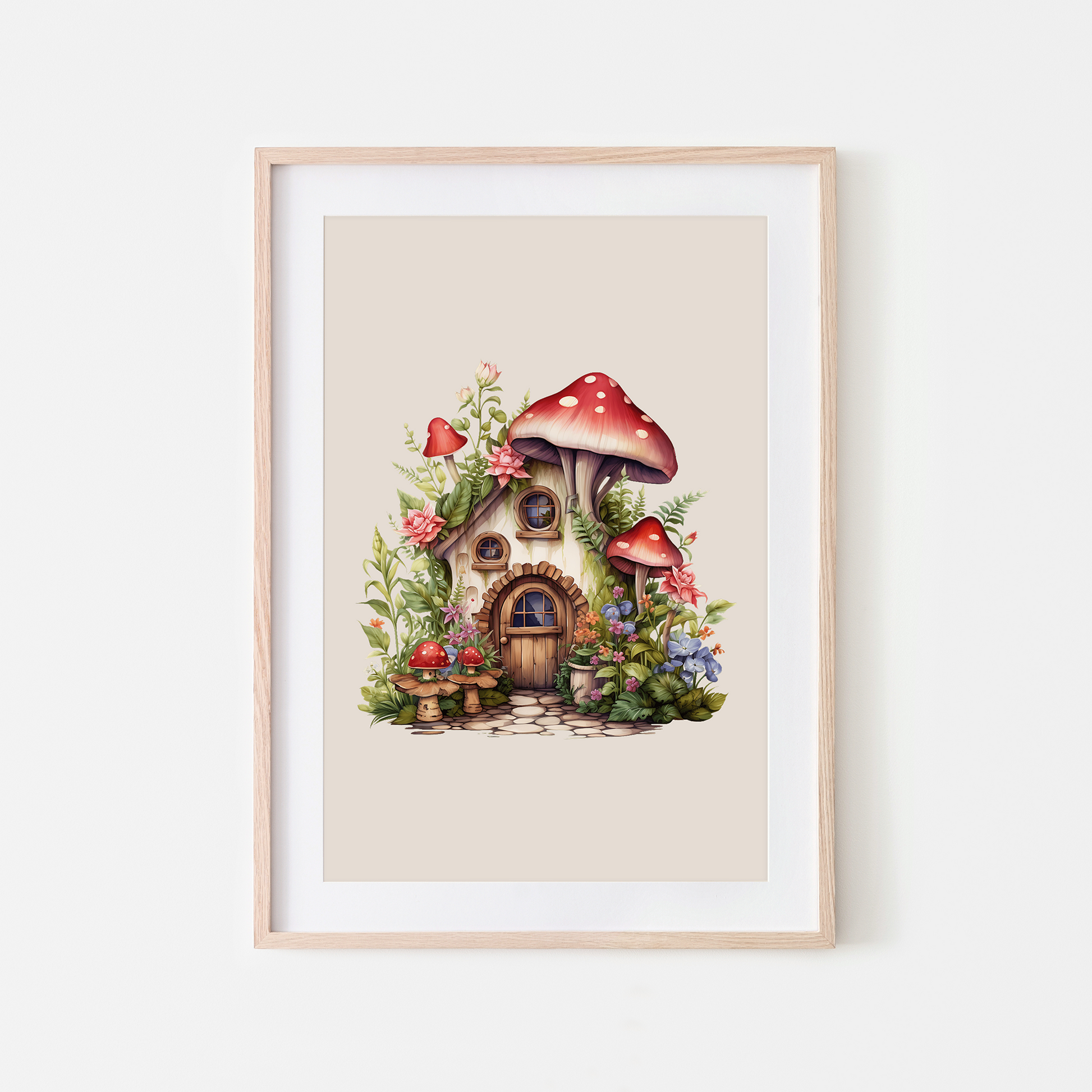 The-Mushroom-Manor-Woodland-Style-Fairy-House-in-Sand