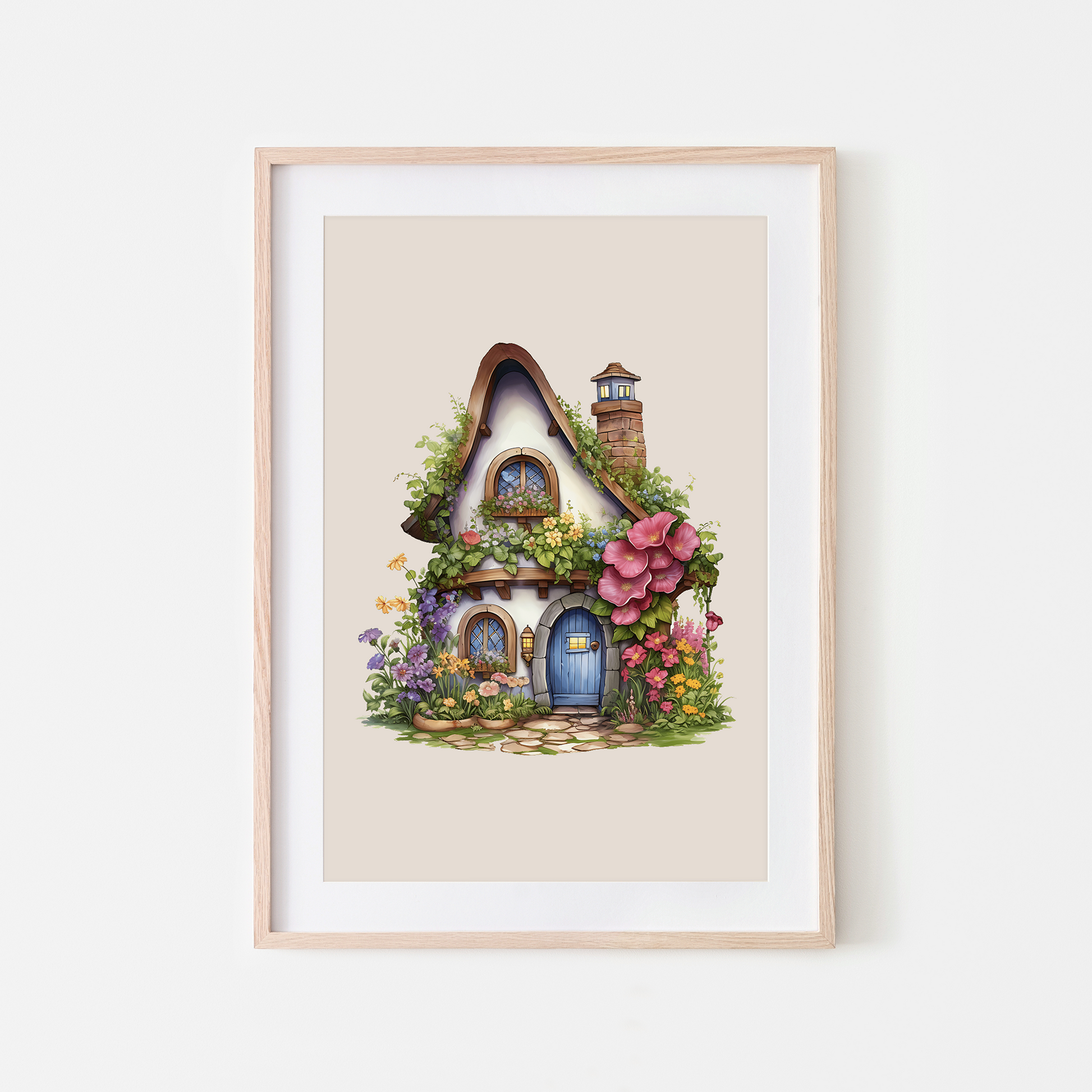 The-Verdant-Villa-Woodland-Style-Fairy-House-in-Sand