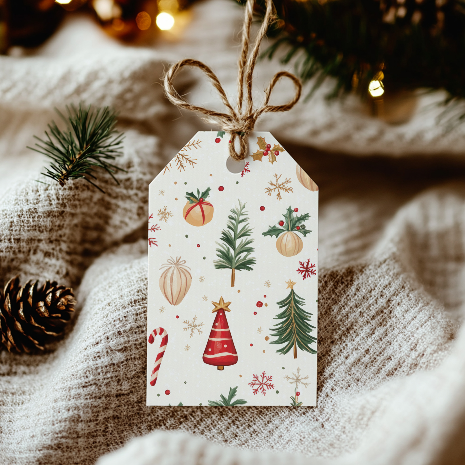 Trees-and-Ornaments-Traditional-Pattern-Gift-Tags-Free-Printable