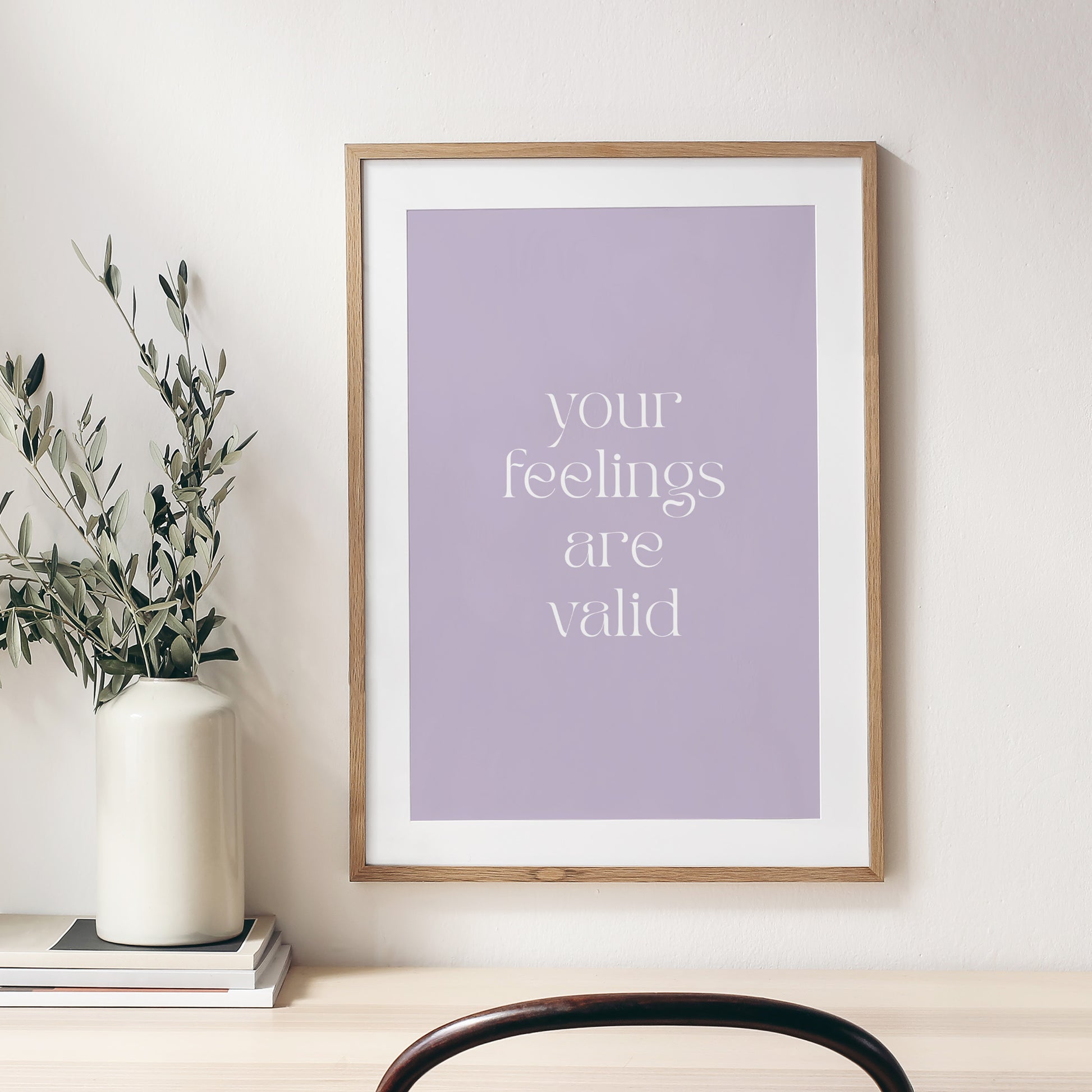 Your-Feelings-Are-Valid-Quote-Wall-Art-in-Lavender-Website-Main-Image